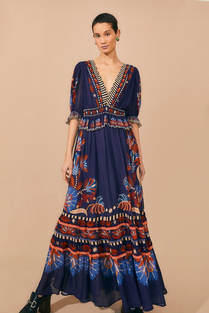 Short hot sale sleeve maxi